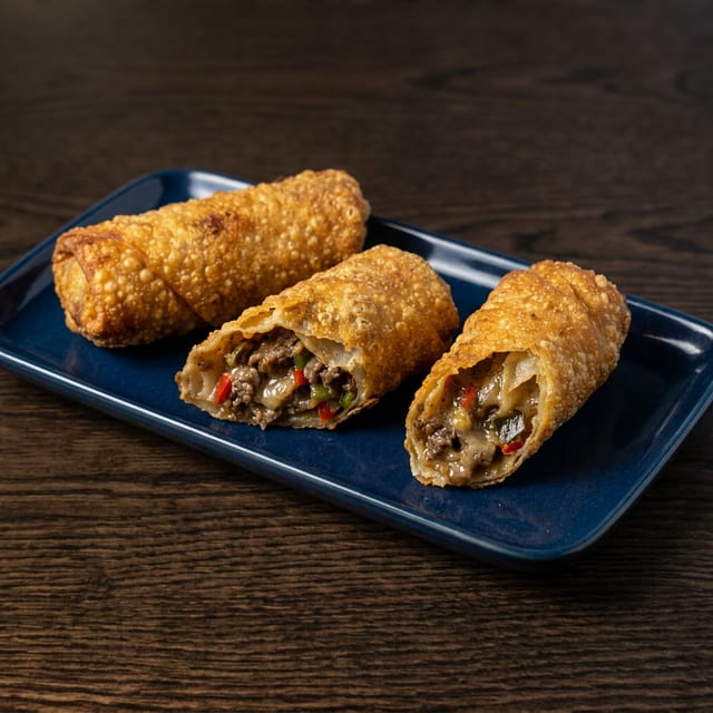 Philly Cheesesteak Eggrolls.